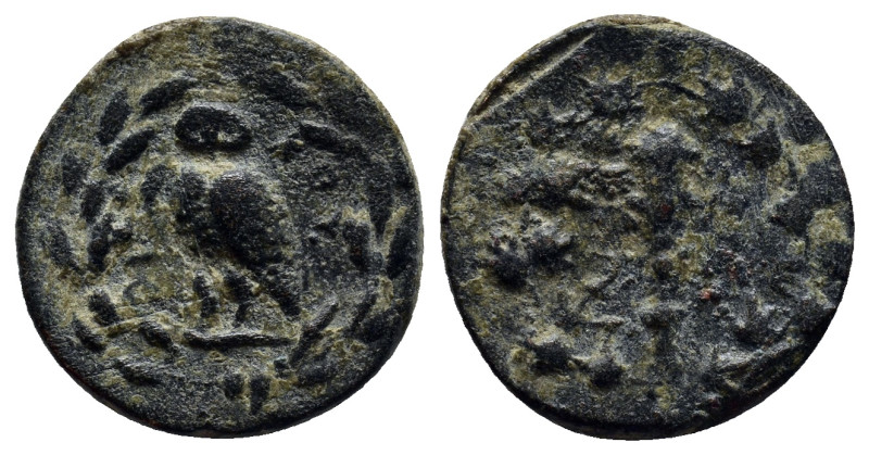 CILICIA. Seleukeia ad Kalykadnon. Ae (17mm, 4.1 g) (2nd-1st centuries BC). Diosk...