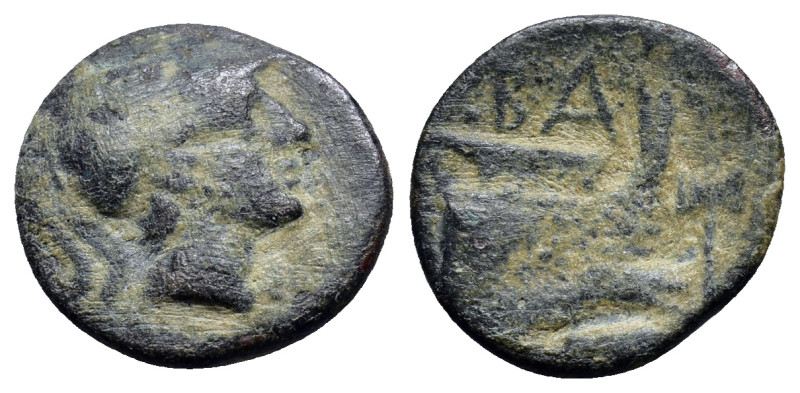 KINGS OF MACEDON. Demetrios I Poliorketes, 306-283 BC. AE (15mm, 2.1 g), uncerta...