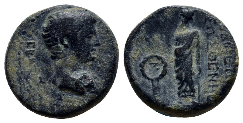 PHRYGIA, Laodicea ad Lycum. Augustus. 27 BC-AD 14. Æ (16mm, 4.0 g). Sosthenes, m...