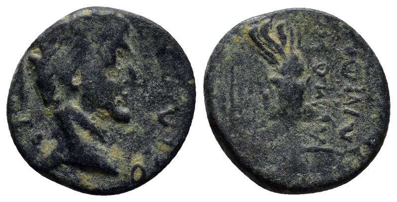 PHRYGIA. Acmoneia. Tiberius ( 14-37 AD). Ae. (18mm, 3.1 g) Obv: TIBEP[IOΣ KAIΣAP...