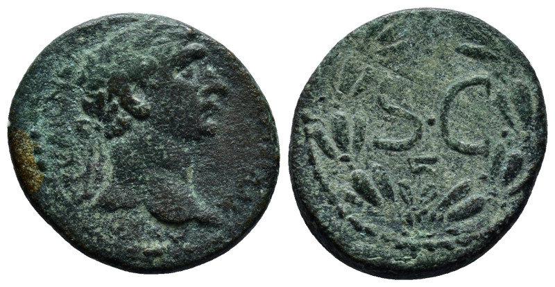 SYRIA. Seleucis and Pieria. Antioch. Trajan (98-117). Ae. (22mm, 7.5 g) Obv: AYT...