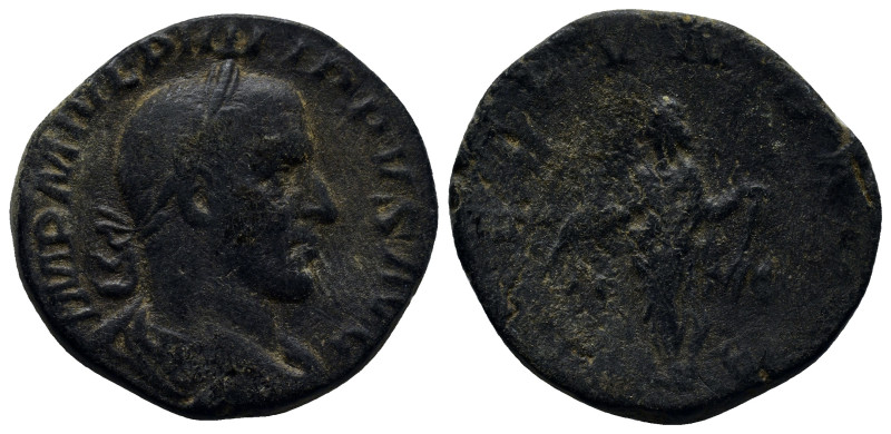 Philip I Æ Sestertius. (27mm, 16.0 g) Rome, AD 244-249. IMP M IVL PHILIPPVS AVG,...