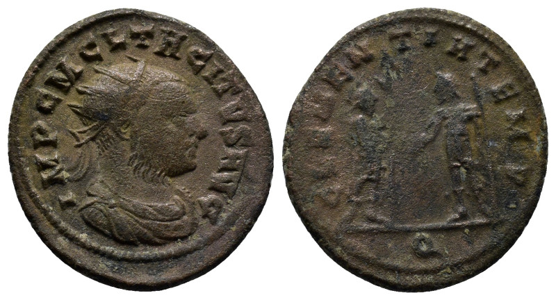 Tacitus AD 275-276. Uncertain mint Antoninianus Æ (22mm, 4.1 g). IMP C M CL TACI...