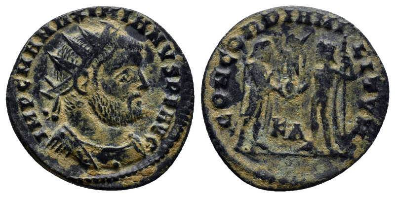 MAXIMIANUS HERCULIUS (286-305). Antoninianus. (20mm, 2.5 g) Cyzicus Obv: IMP C M...