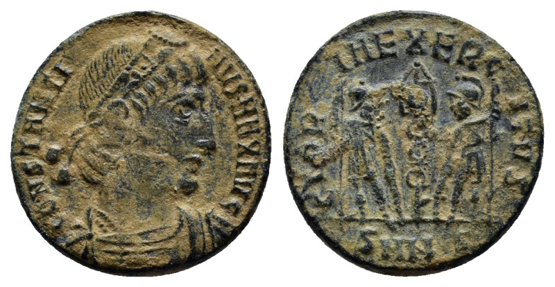 CONSTANTINE I. 307-337 AD. Æ Follis (10m, 1.6 g). Struck 336-337 AD. Nicomedia m...