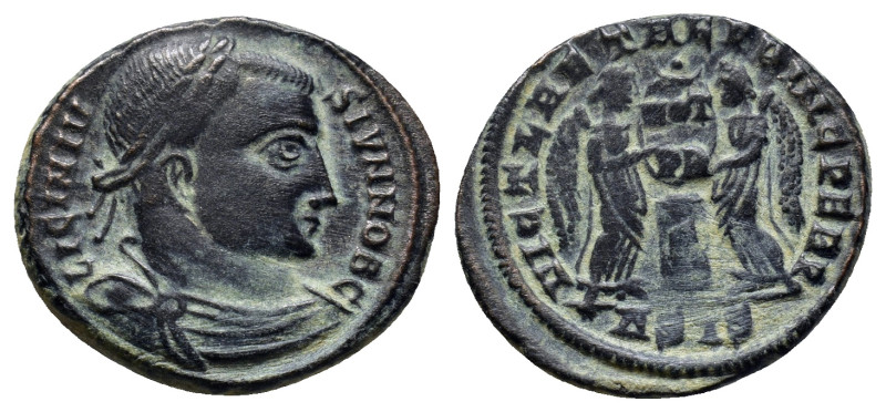 Licinius II (Caesar, 317-324). Æ Follis (17mm, 3.4 g). Siscia. Laureate, draped ...