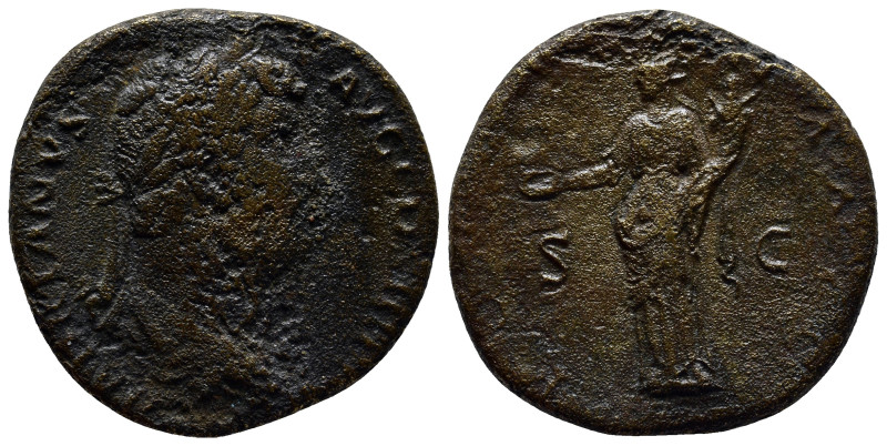 HADRIAN, A.D. 117-138. Bronze Sestertius (30mm, 21.7 g), Rome Mint, ca. A.D. 134...