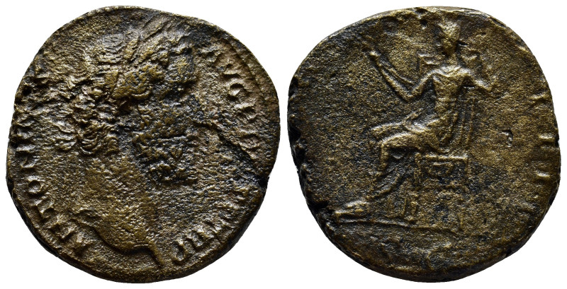 Antoninus Pius - Securitas Sestertius (30mm, 20.5 g) 140-144 AD. Rome mint. Obv:...