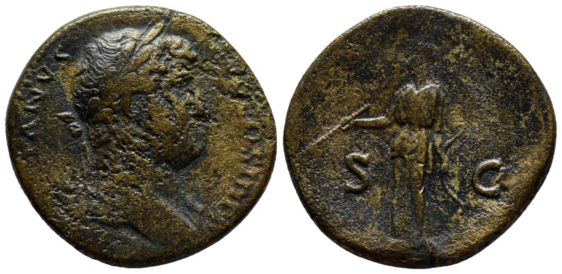 Hadrian. AD 117-138. Æ Sestertius (31mm, 22.7 g). Rome mint. Struck circa AD 134...