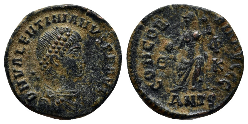 Valentinian II Æ Nummus. (13mm, 2.4 g) Antioch, AD 375-392. D N VALENTINIANVS P ...