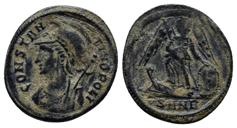 Commemorative series, c. 330-354. Æ (18mm, 2.5 g). Nicomedia, c. 330-5. Helmeted...