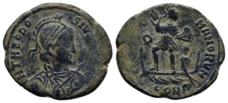 THEODOSIUS I, (A.D. 379-395), AE (21mm, 4.8 g), issued 378-383, Constantinople M...