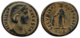 Helena. Augusta, A.D. 324-328/30. Æ follis (18mm, 2.9 g). Nicomedia, under Constantine I, A.D. 325/6. FL HELENA AVGVSTA, diademed and draped bust of H...