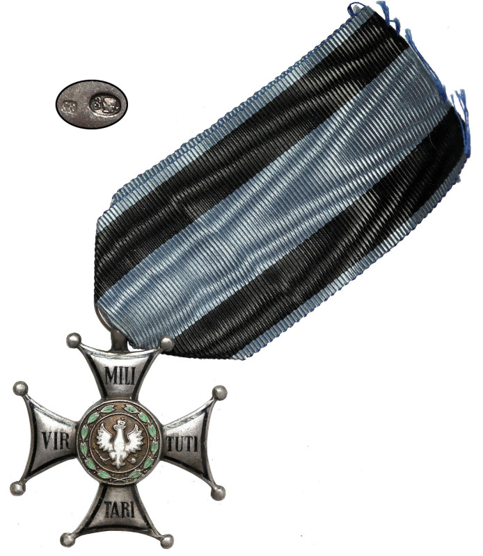 Order Virtuti Militari kl.V - Knedler po 1945 z matryc przedwojennych (SREBRO) K...