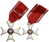PRL, Order Odrodzenia Polski kl.IV i V, zestaw (2szt)