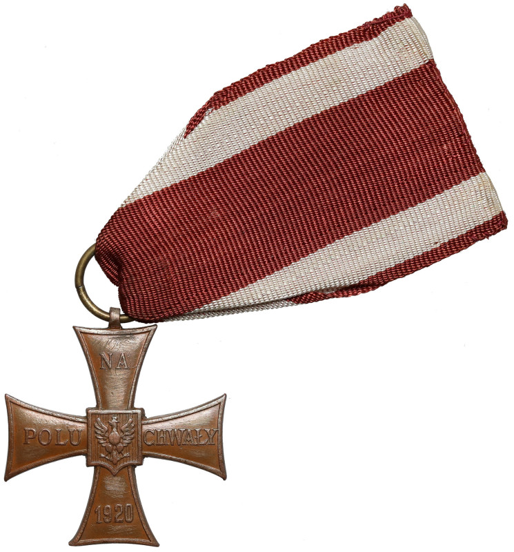 II RP, Krzyż Walecznych 1920 - Jan Knedler Wymiary: 38,5 x 36 mm.&nbsp; Późniejs...