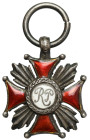 II RP, Srebrny Krzyż Zasługi - miniatura - J. Knedler (SREBRO)