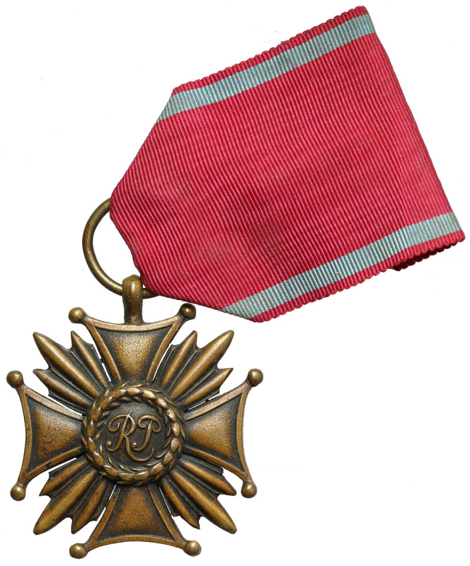 II RP, Brązowy Krzyż Zasługi - W. Gontarczyk Wymiary: 44,5 x 39 mm. Reference: K...