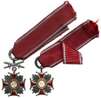 PSZnZ, Srebrny Krzyż Zasługi - miniatury Spink&Son, zestaw (2szt)