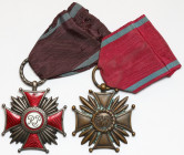 PRL i II RP, Srebrny Krzyż Zasługi - Mennica i Brązowy - Gontarczyk, zestaw (2szt)