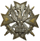 Odznaka, 27 Pułk Piechoty