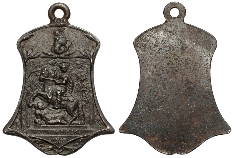 Zawieszka / medalik, Jan III Sobieski - J. Knedler Wymiary: 33 x 24 mm, waga 5,6...