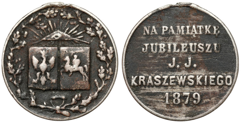 Medalik, Jubileusz J.J. Kraszewskiego 1879 - srebro Mały medal i słabo zachowany...