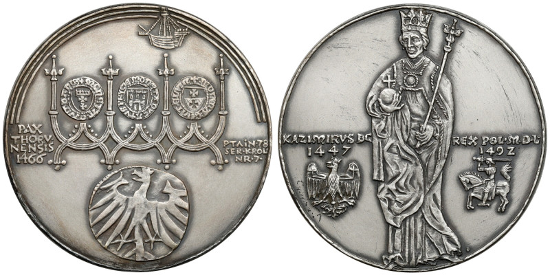 Medal SREBRO, seria królewska - Kazimierz IV Jagiellończyk Srebro 0.916, punca n...