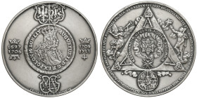 Medal SREBRO, seria królewska - August II Mocny