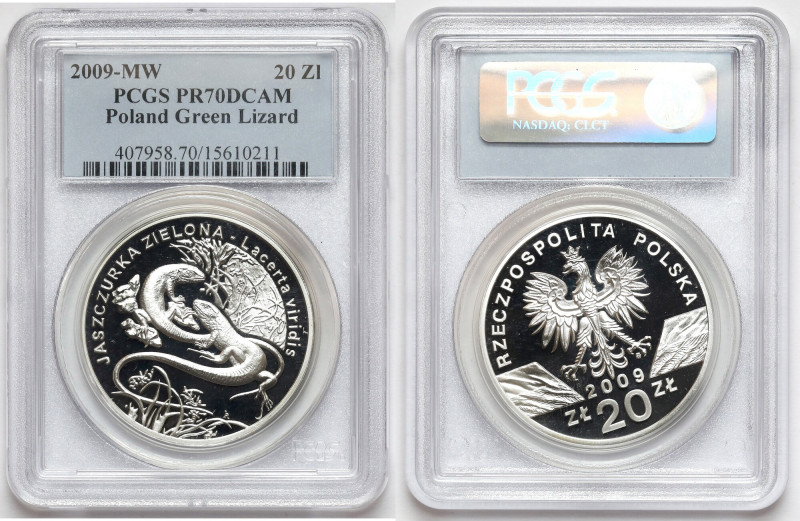 20 złotych 2009 Jaszczurka 
Grade: PCGS PR70 DCAM