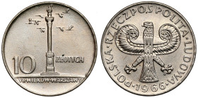 10 złotych 1966 mała Kolumna
