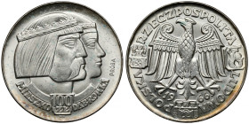 Próba SREBRO 100 złotych 1966 Mieszko... głowy