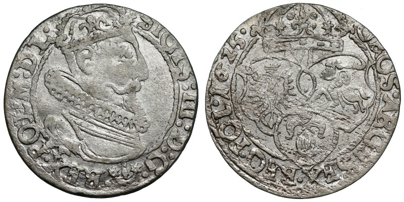 Zygmunt III Waza, Szóstak Kraków 1625 Odmiana z herbem Sas. Reference: Kopicki 1...