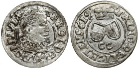 Śląsk, Karol von Liechtenstein, 3 krajcary 1619 CC, Opawa