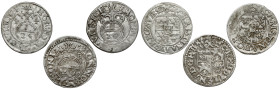 Krystyna Waza, Półtorak 1644-1649, zestaw (3szt)