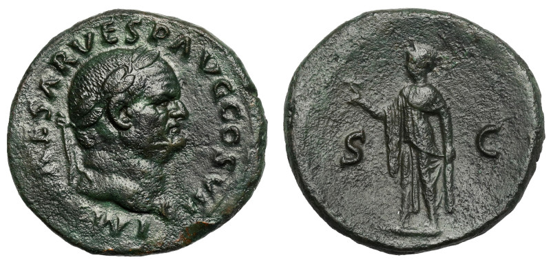 Vespasian (69-79 AD) As Obverse: IMP CAESAR VESP AVG COS VII Laureate head of Ve...