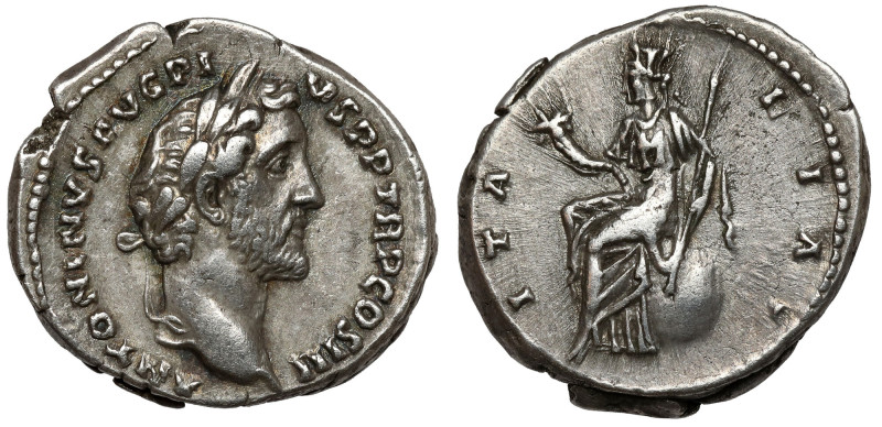 Antoninus Pius (138-161 AD) Denarius - ITALIA - rare Obverse: ANTONINVS AVG PIVS...