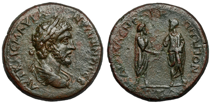 Lucius Verus (161-169 AD) Pontus, Amaseia, AE34 Obverse: AYT KAIC Λ AYP OYHPOC C...