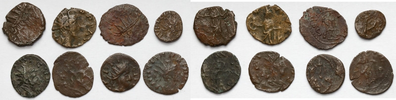 Tetric II (273-274 AD) Antoninian imitations, lot (8pcs) Diameter from 9 to 15 m...