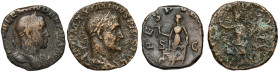 Alexander Sever and Maximinus Thrax, Sestertius, lot (2pcs)