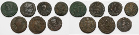 Roman Empire, lot of 7 follis