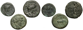Gaius and Tiberius, Provincial coins, lot (3pcs)