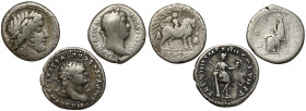 Roman Republic, Titus and Hadrian, Denarii, lot (3pcs)