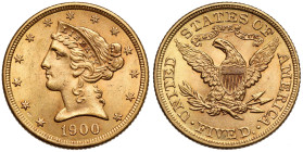 USA, 5 dollars 1900