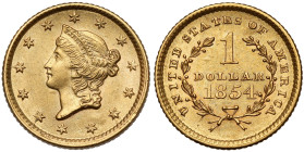 USA, 1 dollar 1854