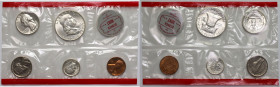 USA, 1963 annual set - from 1 cent to 1/2 dollar - Denver Mint