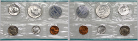 USA, 1964 annual set - from 1 cent to 1/2 dollar - Philadelphia Mint