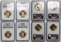 USA, 1 dollar 2008 - 5-8th presidents, lot (4pcs)
