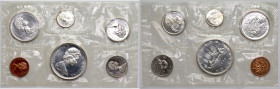 Canada, 1966 annual set - from 1 cent to 1 dollar