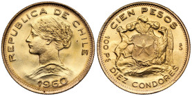 Chile, 100 pesos 1960